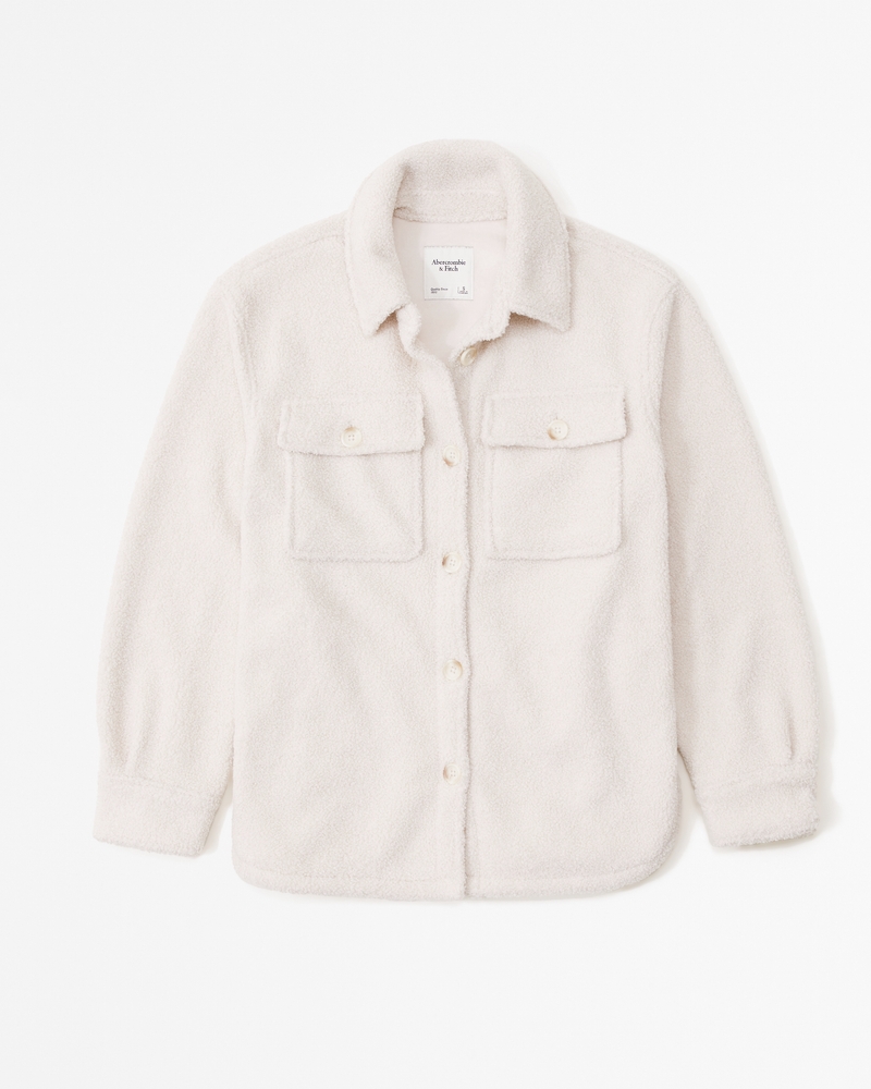 Women's Sherpa Shirt Jacket | Women's Tops | Abercrombie.com