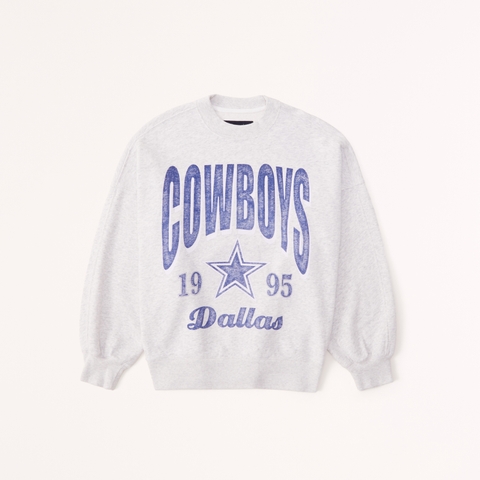 Женские свитеры Abercrombie & Fitch Dallas Cowboys Graphic Oversized Sunday Crew