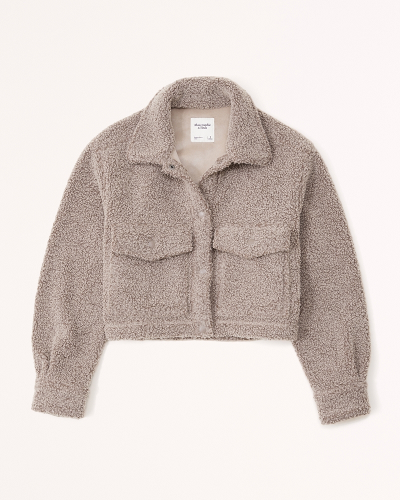 Cropped sherpa sales