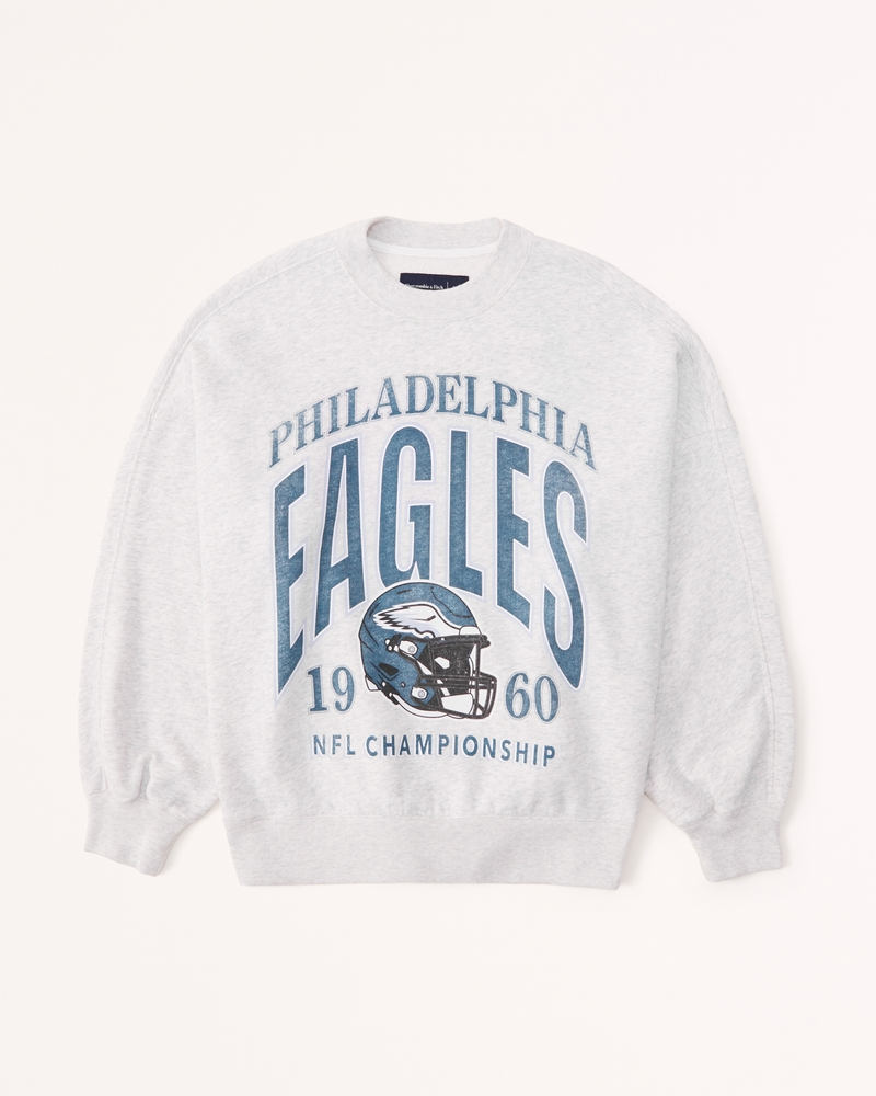 Philadelphia Eagles Graphic Oversized Sunday Crew