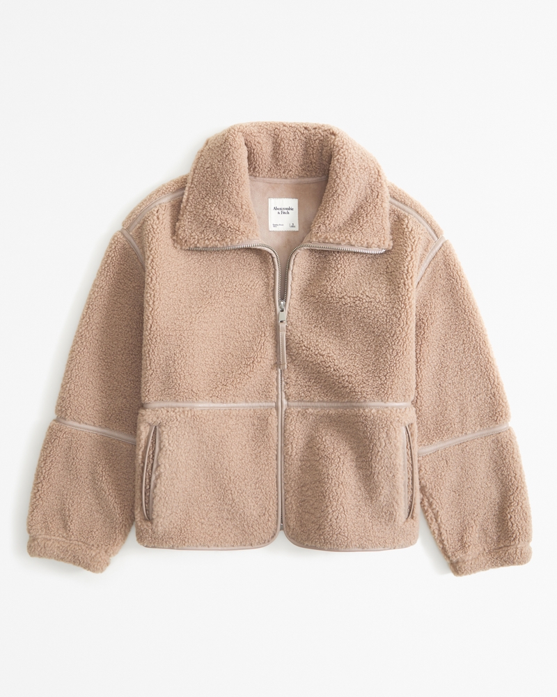 Women's Sherpa Mockneck Full-Zip | Women's Coats & Jackets