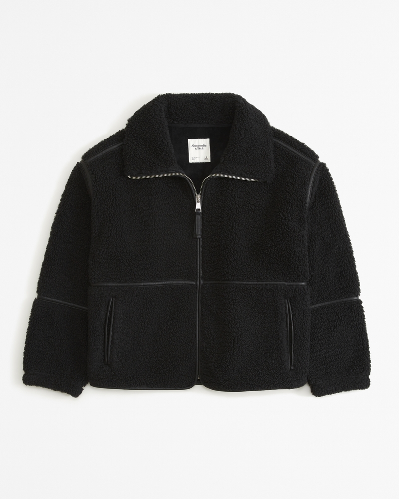 Sherpa full cheap zip jacket abercrombie