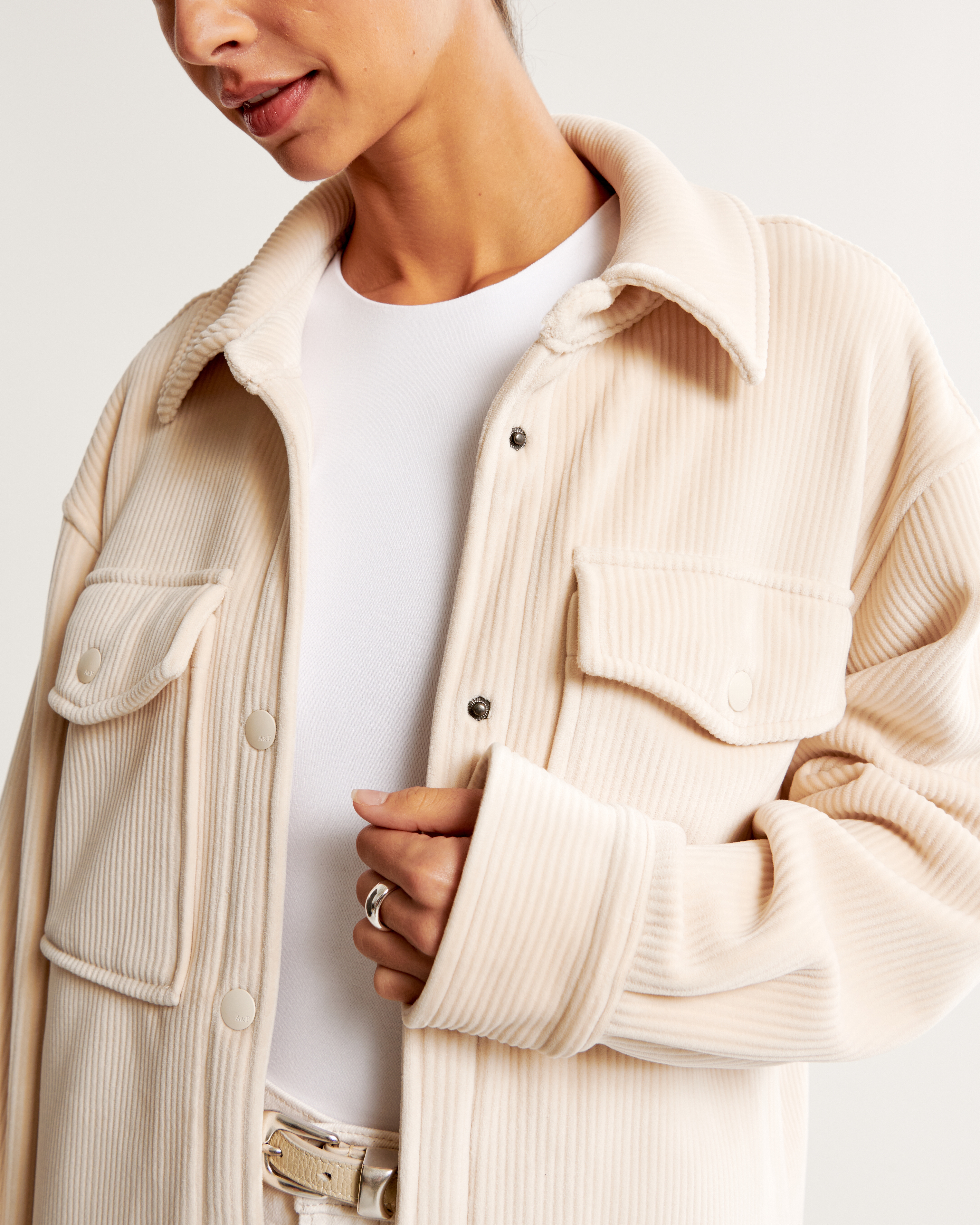 Women's Corduroy Shirt Jacket | Women's Tops | Abercrombie.com