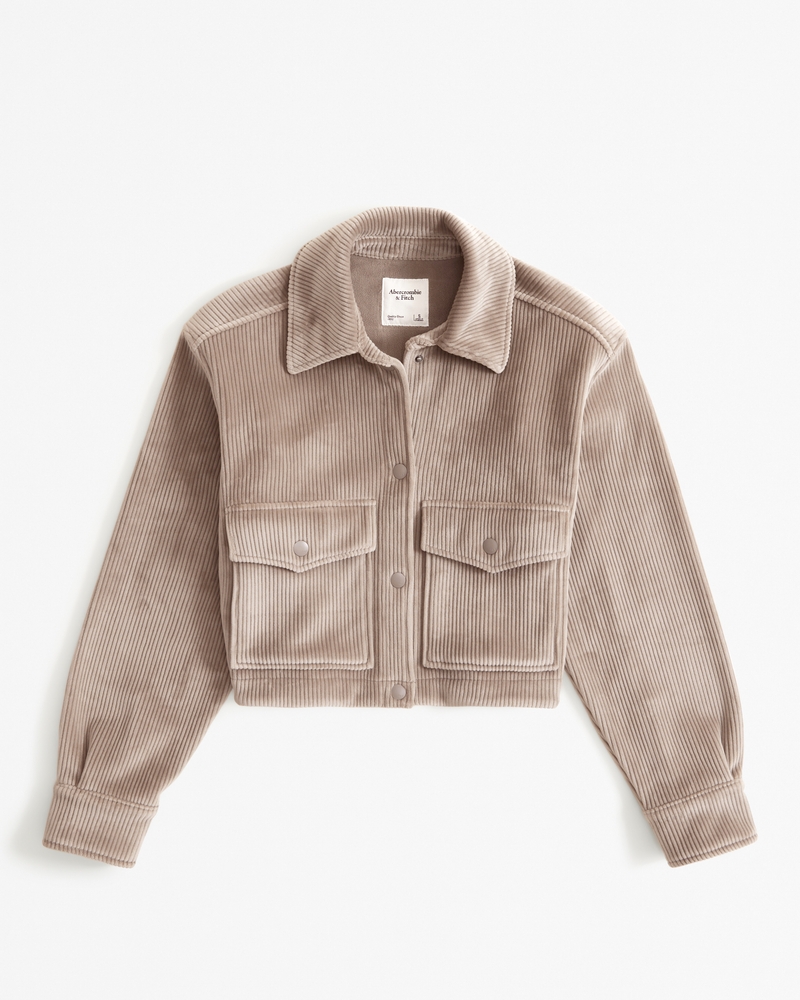 Cropped corduroy outlet shirt