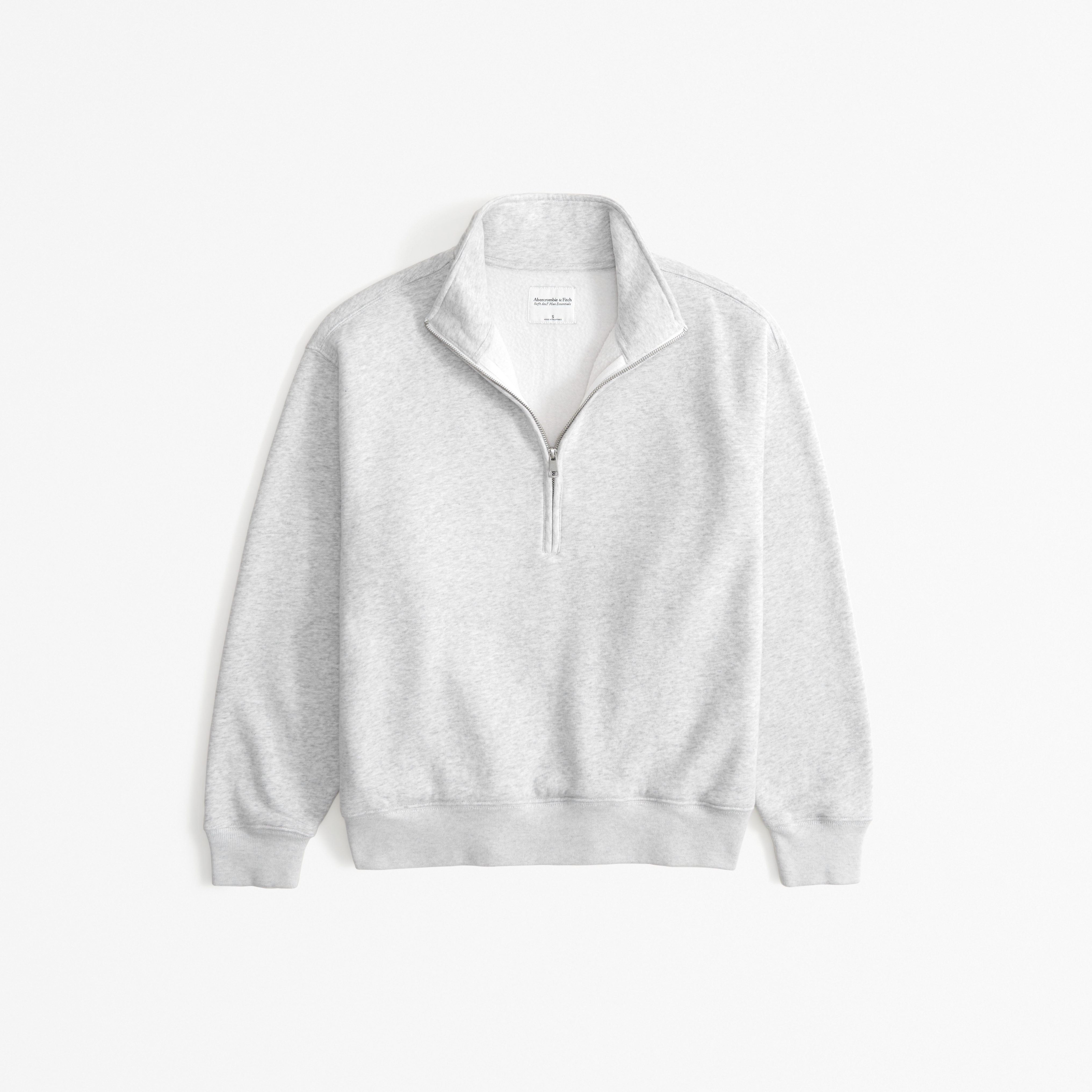  Women Quarter Zip Up Oversized Crewneck Sweatshirt