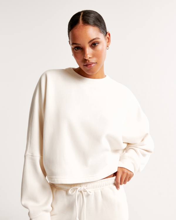 Lounge Mini Dolman Crew, Cream