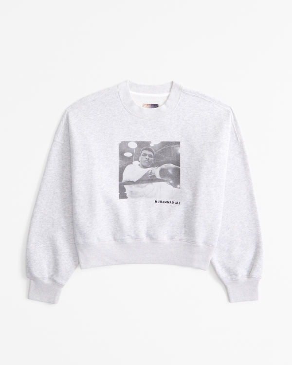 Vol. 28 Muhammad Ali Graphic Sunday Crew, Light Gray view 1