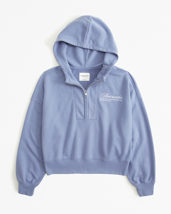 Women's Logo Sunday Hooded Full-Zip, Women's A&F Logo Shop