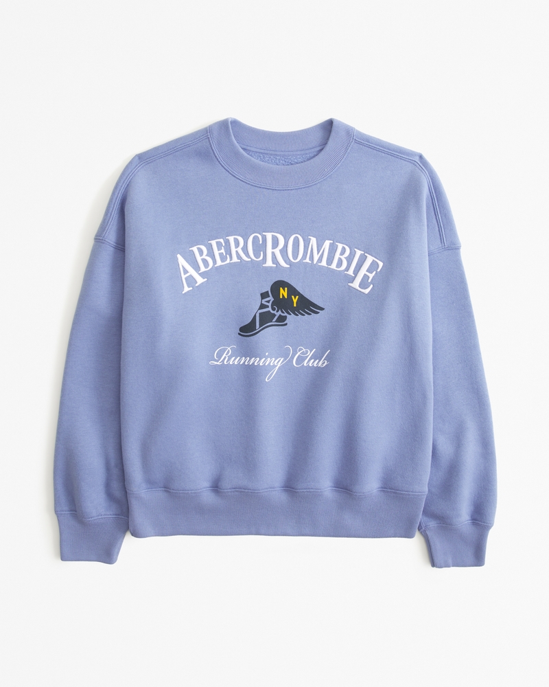 Women s Logo Classic Sunday Crew Women s Sale Abercrombie