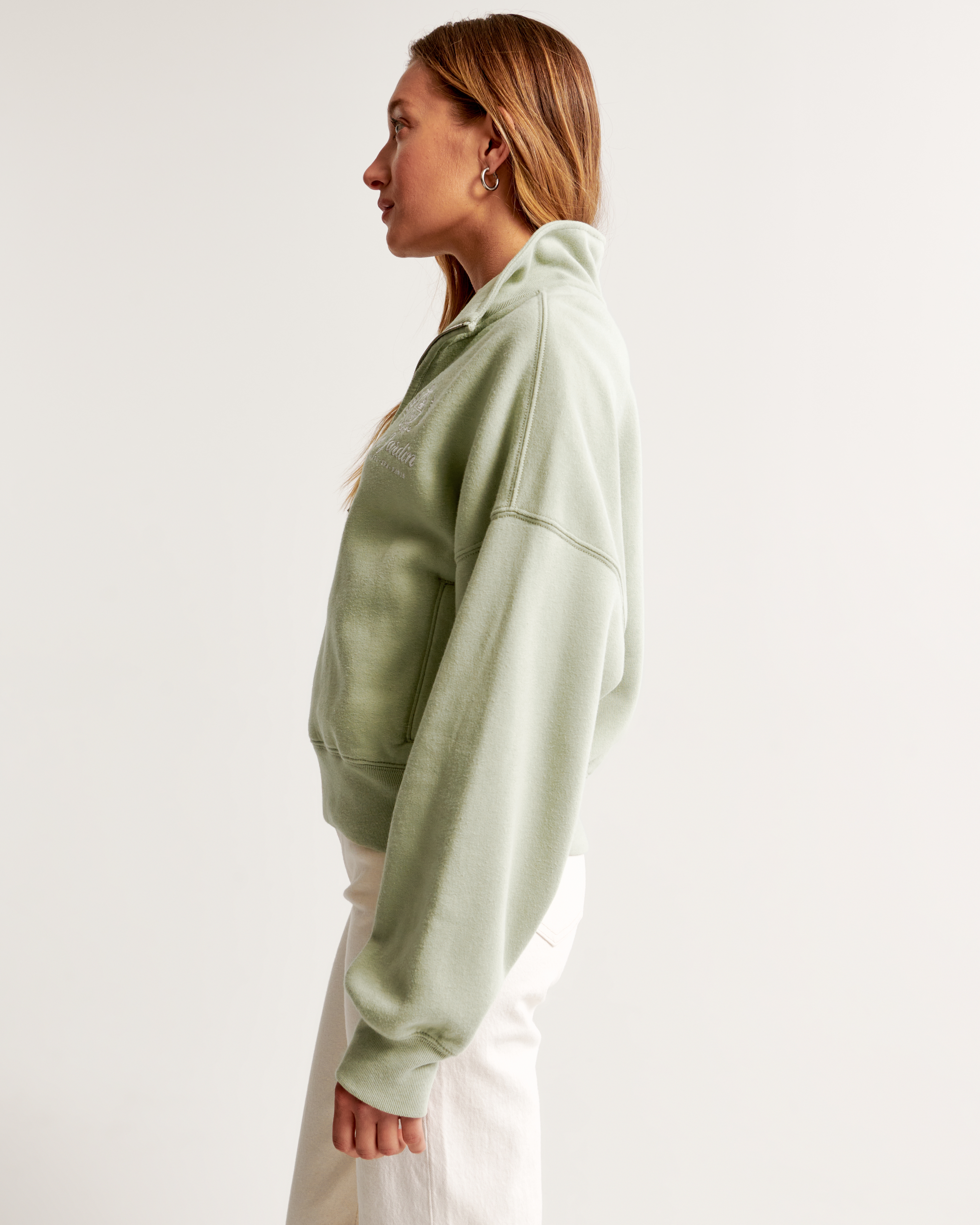 Lounge Graphic Mock Half-Zip