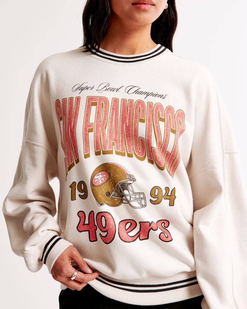 San Francisco 49ers Graphic Oversized Sunday Crew