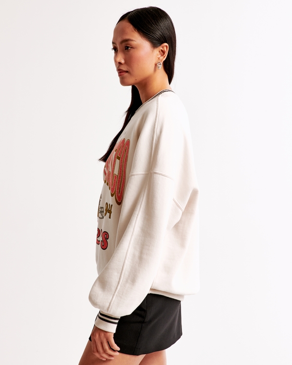 San Francisco 49ers Graphic Oversized Sunday Crew