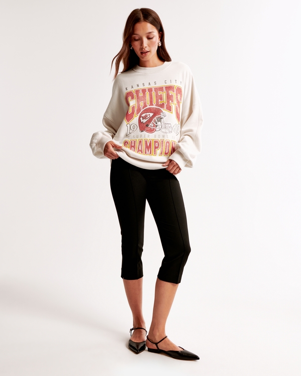 Kansas City Chiefs Graphic Oversized Sunday Crew, Chiefs