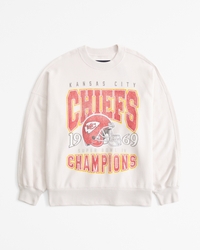Kansas City Chiefs Graphic Oversized Sunday Crew