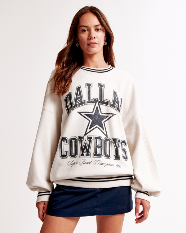 Dallas Cowboys Graphic Oversized Sunday Crew, Cowboys