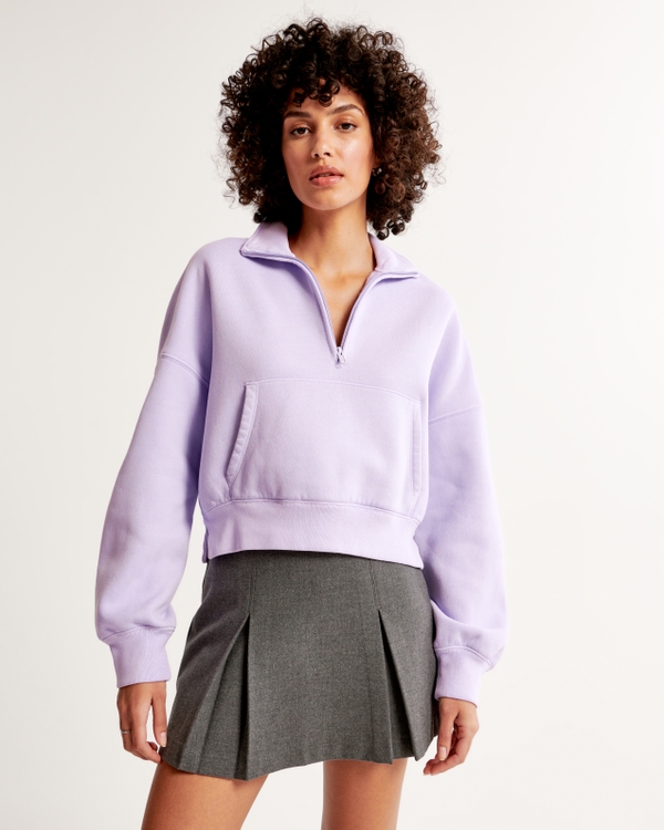 Mini Sunday Half-Zip, Purple