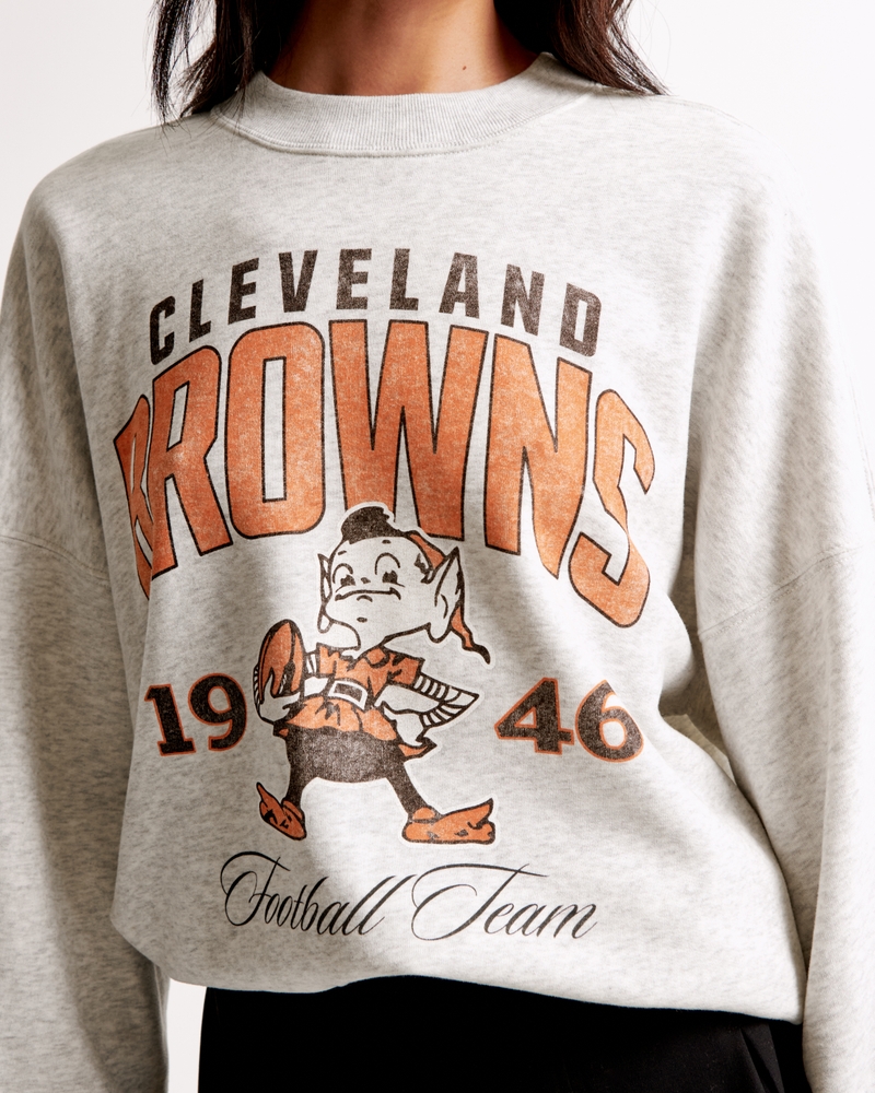 Cleveland Browns Graphic Oversized Sunday Crew