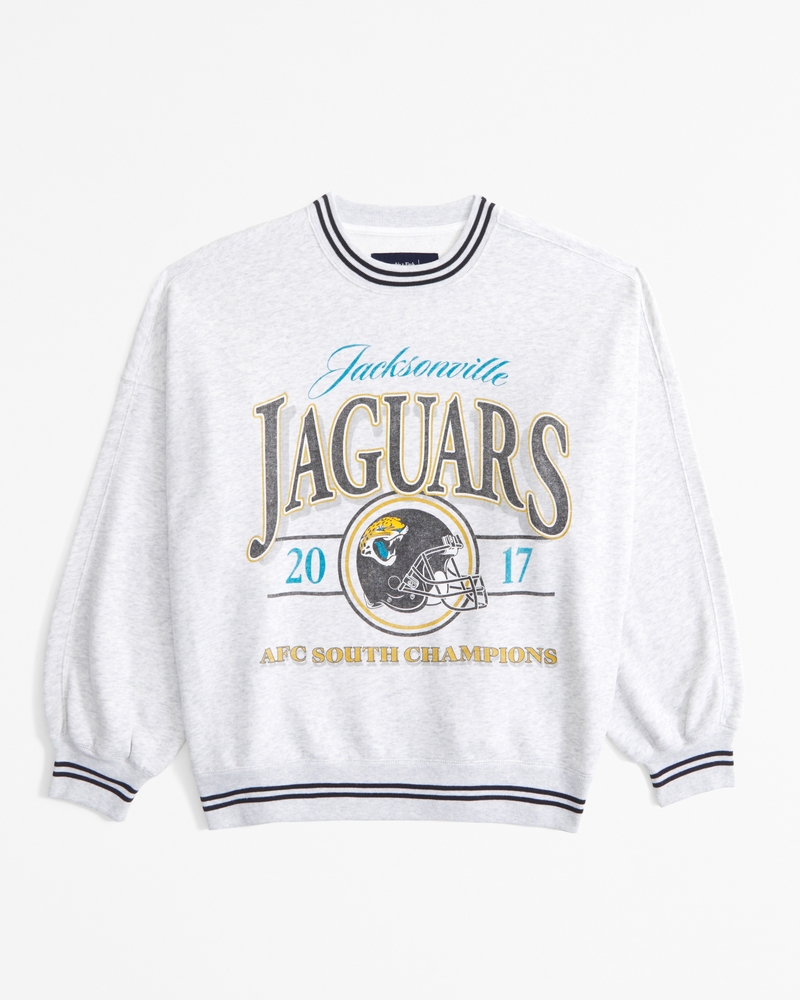 NFL Sudadera extragrande de cuello redondo Sunday con estampa de los Jacksonville Jaguars NFL NFL Abercrombie