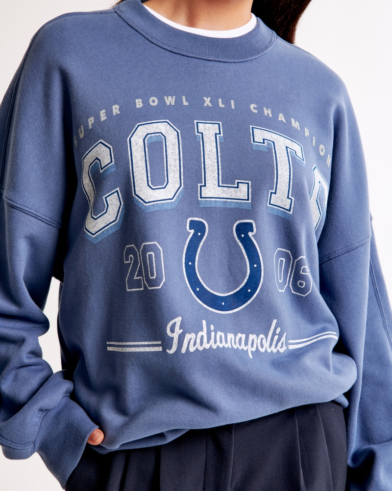 Indianapolis Colts Graphic Oversized Sunday Crew