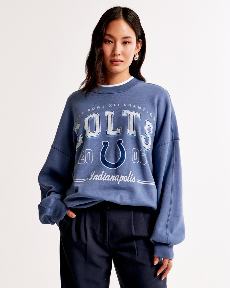 Indianapolis Colts Graphic Oversized Sunday Crew