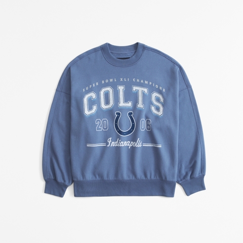 Женские свитеры Abercrombie & Fitch Carolina Panthers Graphic Oversized Sunday Crew
