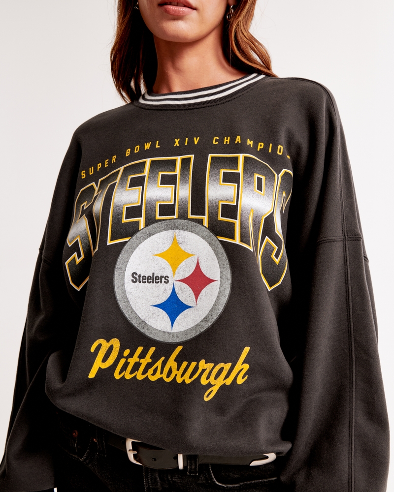 Pittsburgh Steelers Graphic Oversized Sunday Crew