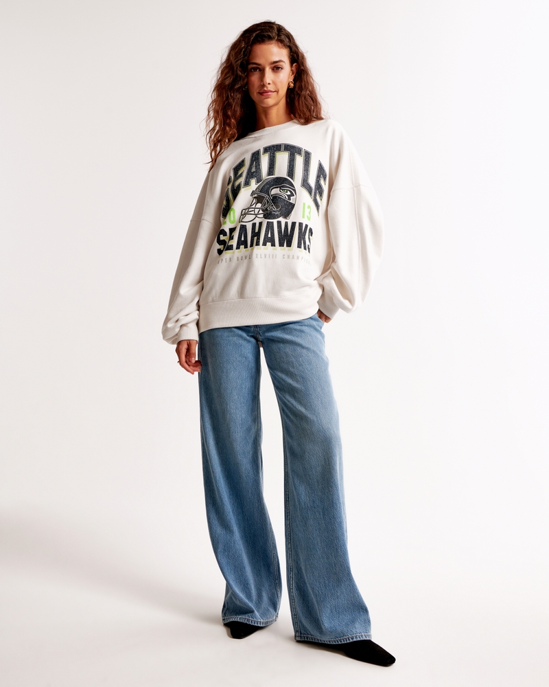 Seattle Seahawks Graphic Oversized Sunday Crew
