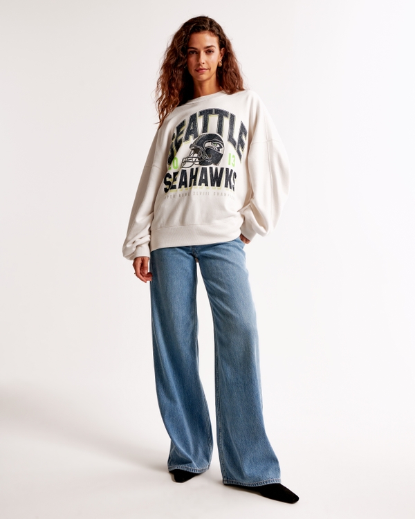 Seattle Seahawks Graphic Oversized Sunday Crew