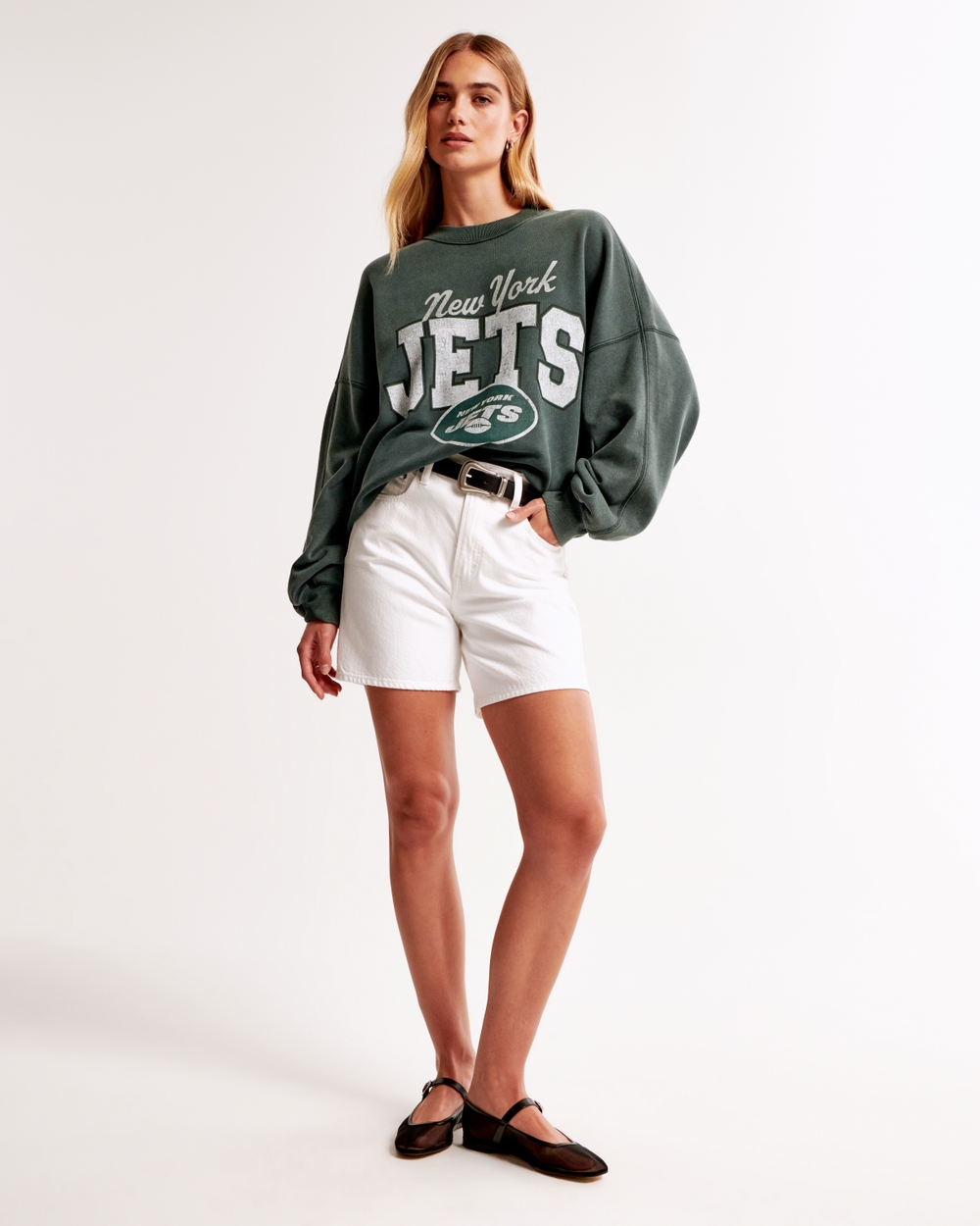 New York Jets Graphic Oversized Sunday Crew