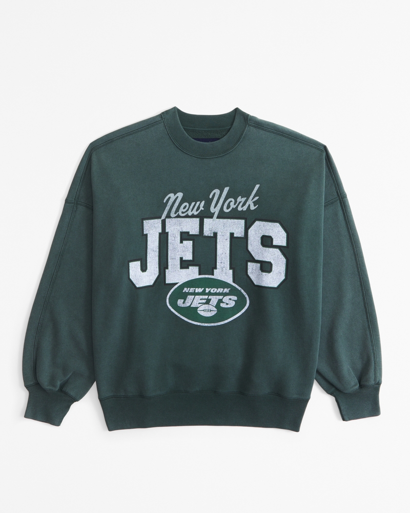 New York Jets Graphic Oversized Sunday Crew