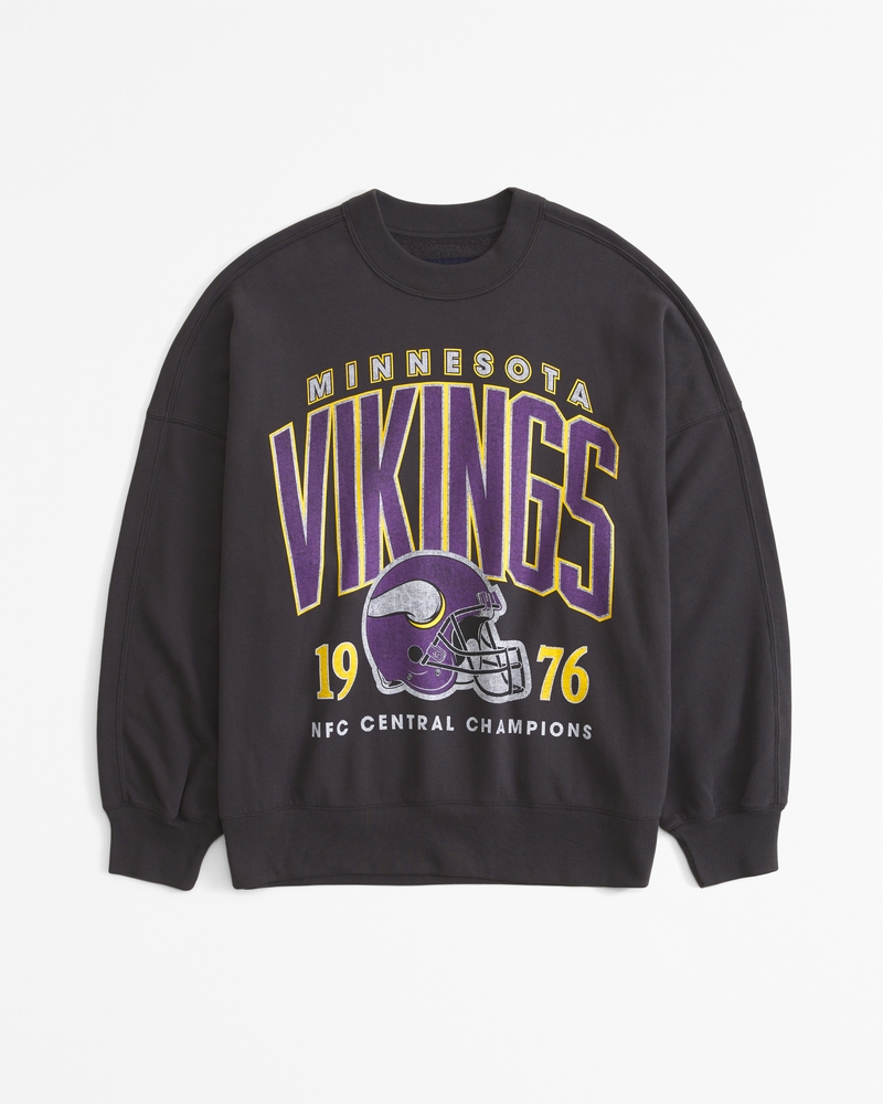 Minnesota Vikings Graphic Oversized Sunday Crew