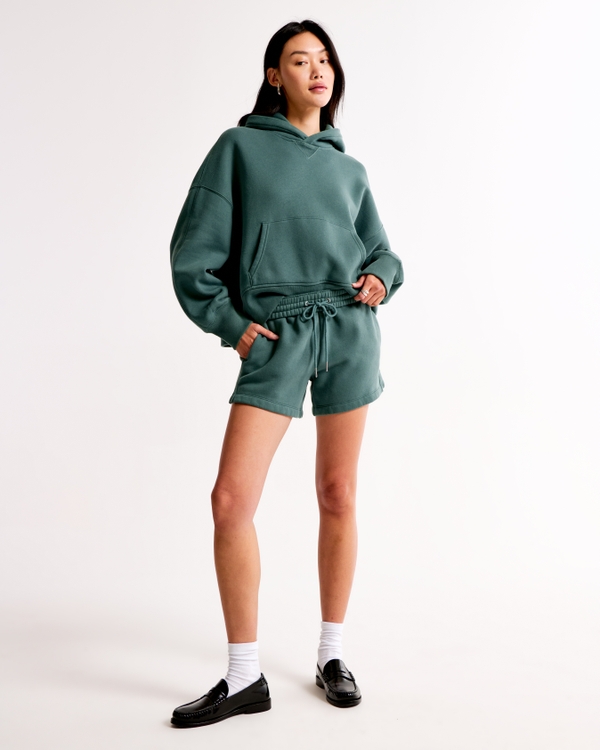 Essential Hoodie, Green view 2