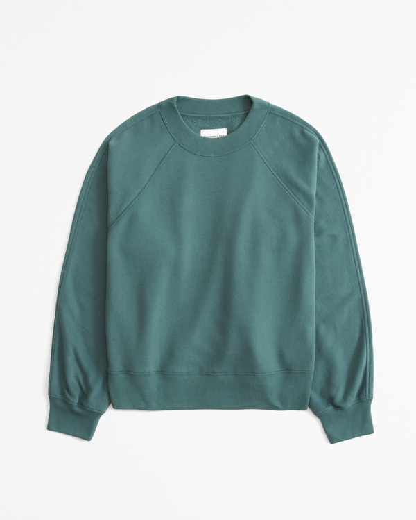 Essential Raglan Classic Sunday Crew, Green