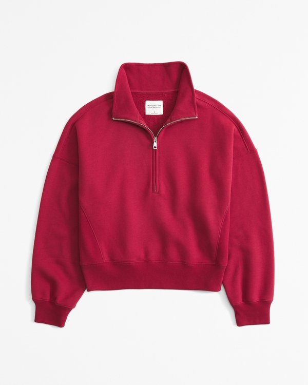 Essential Sunday Half-Zip, Red