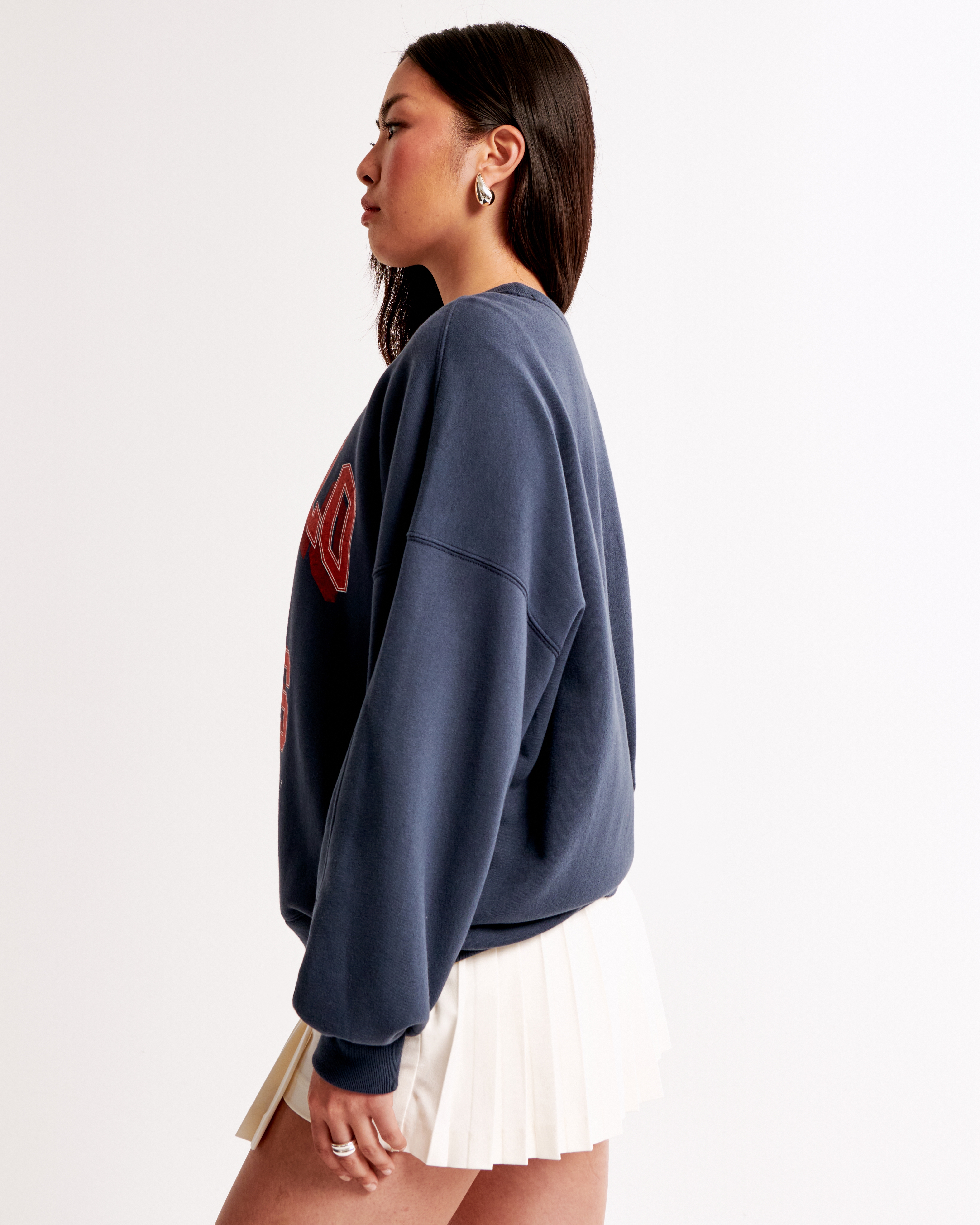 Women's Buffalo Bills Graphic Oversized Sunday Crew