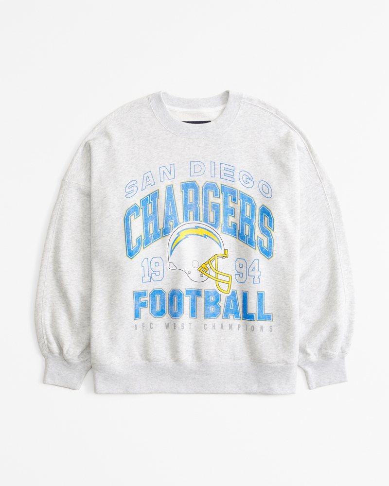 NFL 1994 Chargers AFC West Champions Oversized Sunday Crew NFL Abercrombie