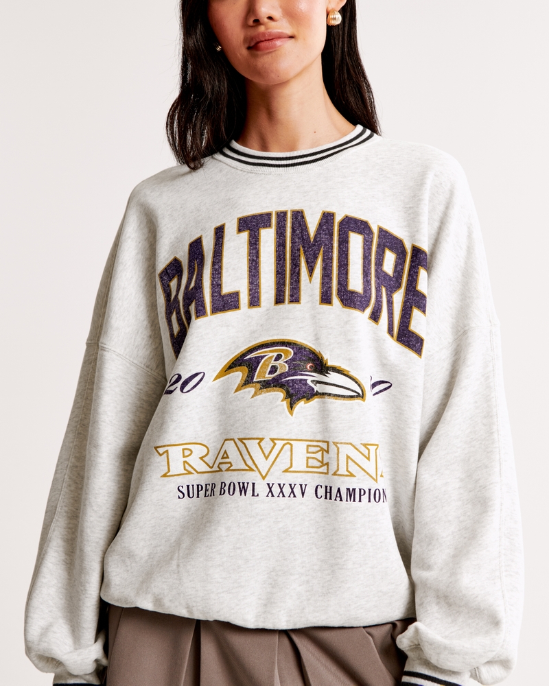Baltimore Ravens Graphic Oversized Sunday Crew