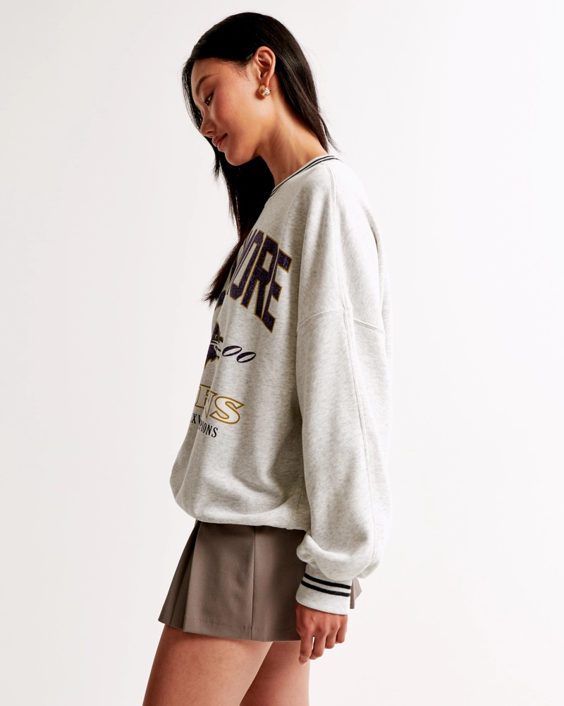 Baltimore Ravens Graphic Oversized Sunday Crew