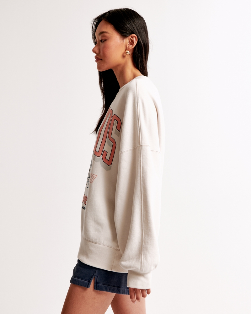 Denver Broncos Graphic Oversized Sunday Crew