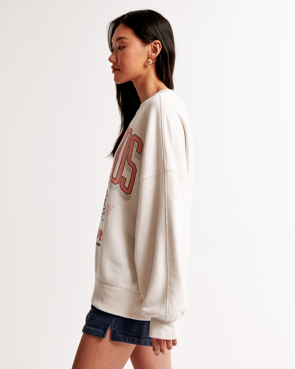 Denver Broncos Graphic Oversized Sunday Crew