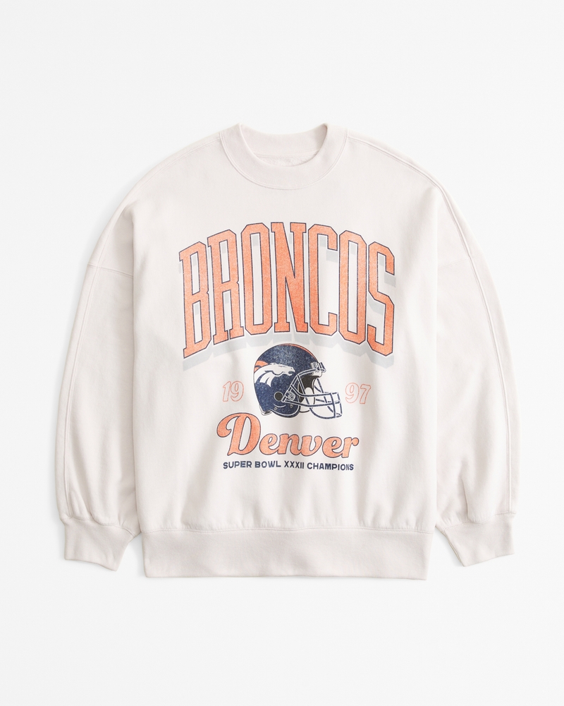 Vintage outlets Denver Broncos Varsity Style Sweatshirt/Crewneck