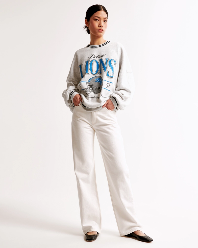 Detroit Lions Graphic Oversized Sunday Crew