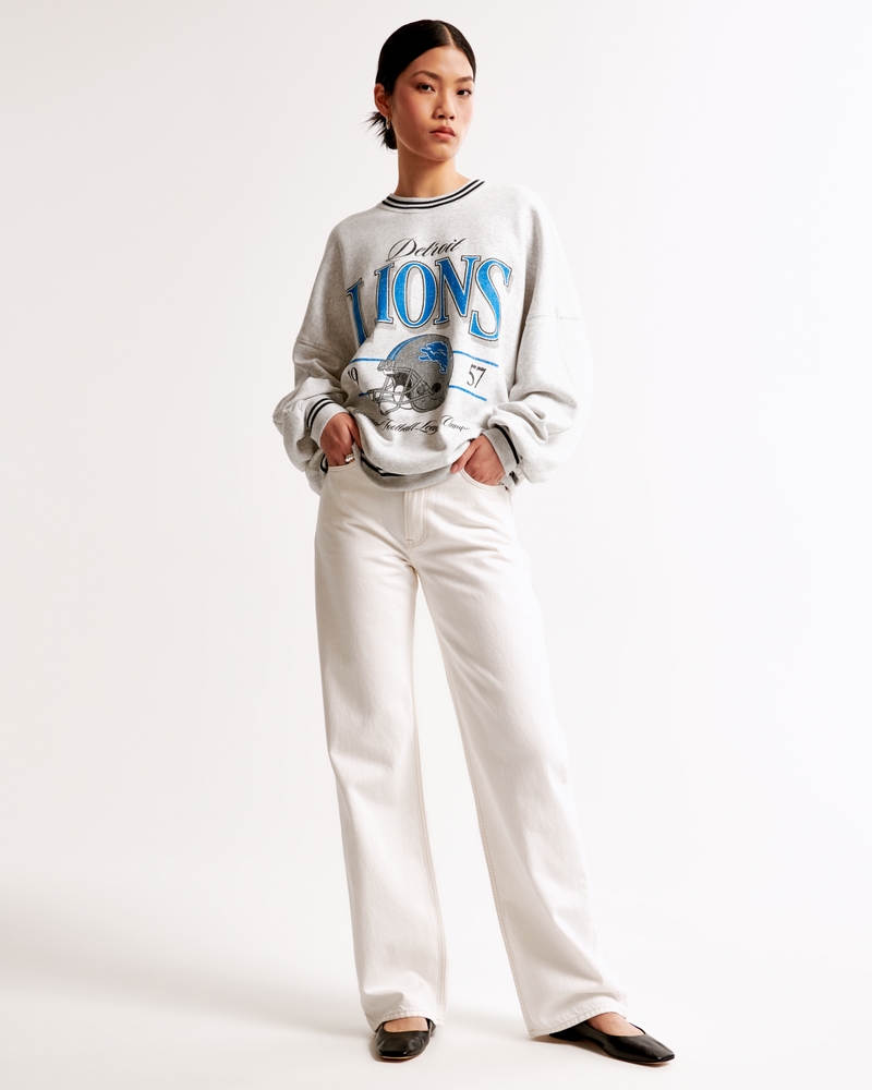 Detroit Lions Graphic Oversized Sunday Crew