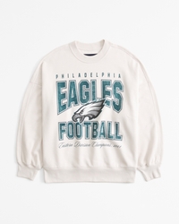 Philadelphia Eagles Graphic Oversized Sunday Crew
