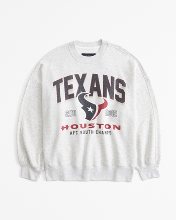 Houston Texans Graphic Oversized Sunday Crew