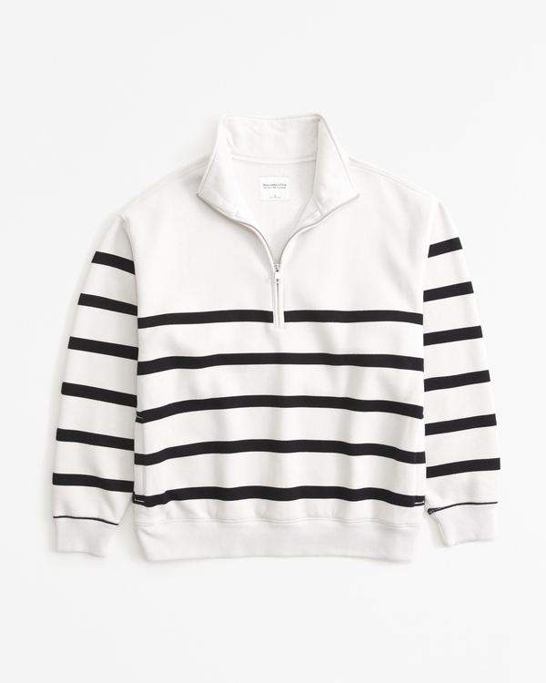 Vintage Sunday Half-Zip, Black Stripe view 1