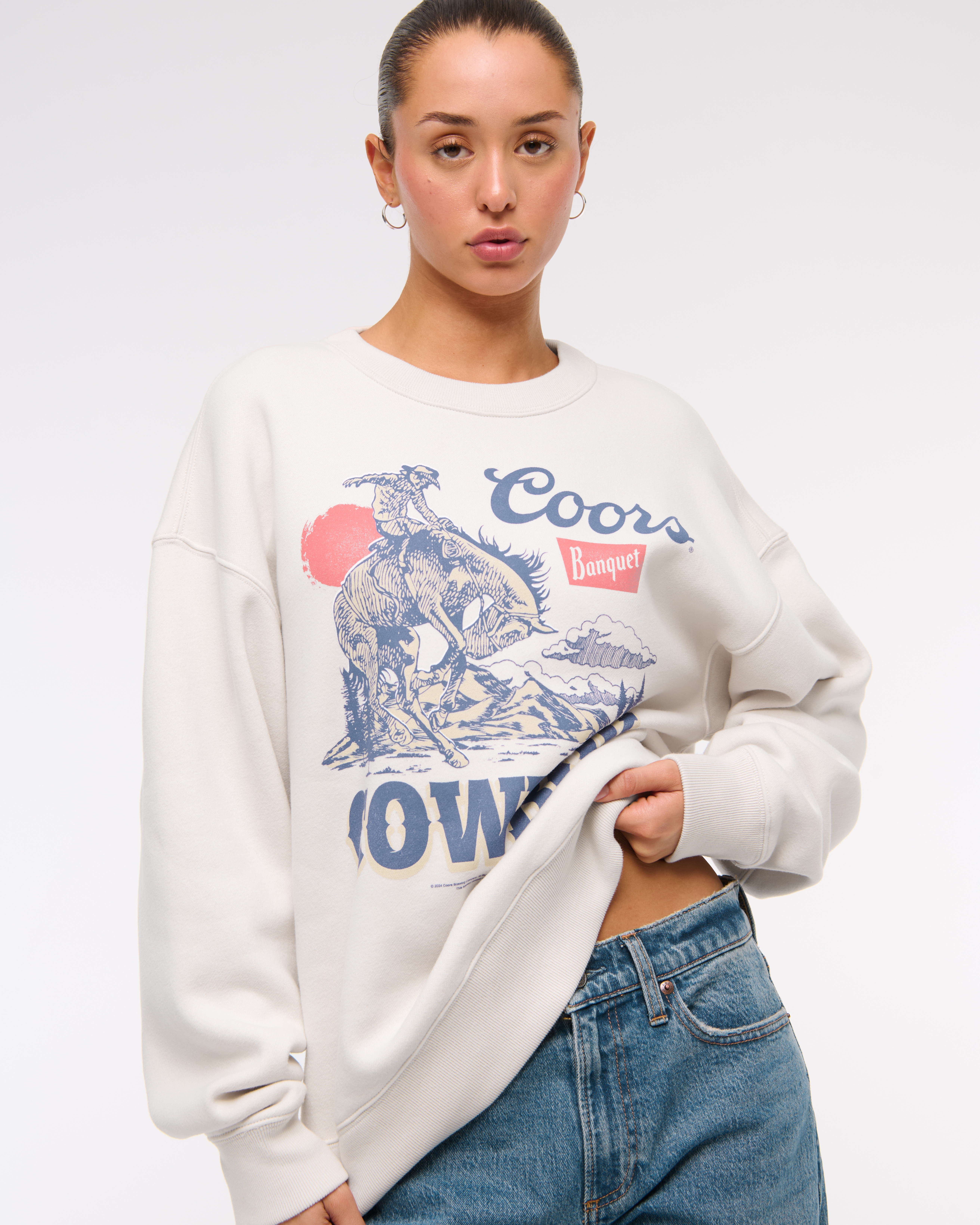 Женские свитеры Abercrombie & Fitch Coors Banquet Sunday Crew — фото 3