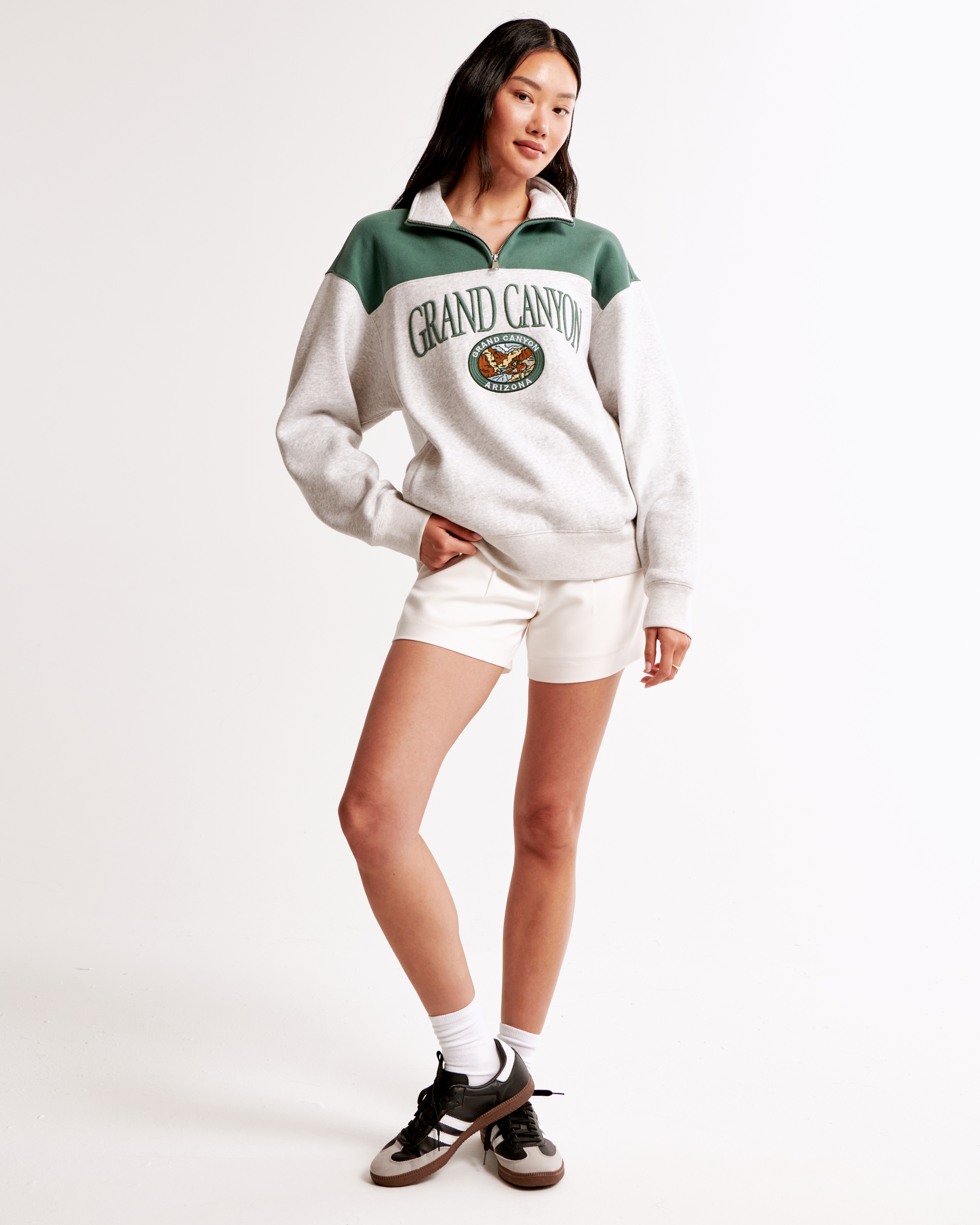 Women's Embroidered Yosemite Vintage Sunday Half-Zip Women's Embroidered Yosemite Vintage Sunday Half-Zip
