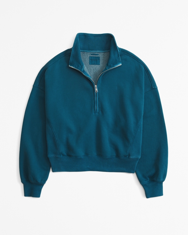 Essential Sunday Half-Zip, Teal