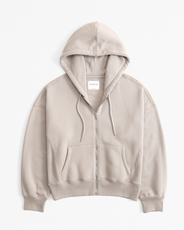 Essential Ribbed Sunday Hooded Full-Zip